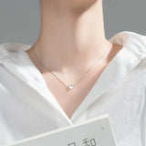 925 Sterling Silver Heart Pendant Necklace 6mm