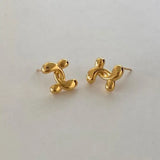 925 Silver Puppy Earrings 18k Plating