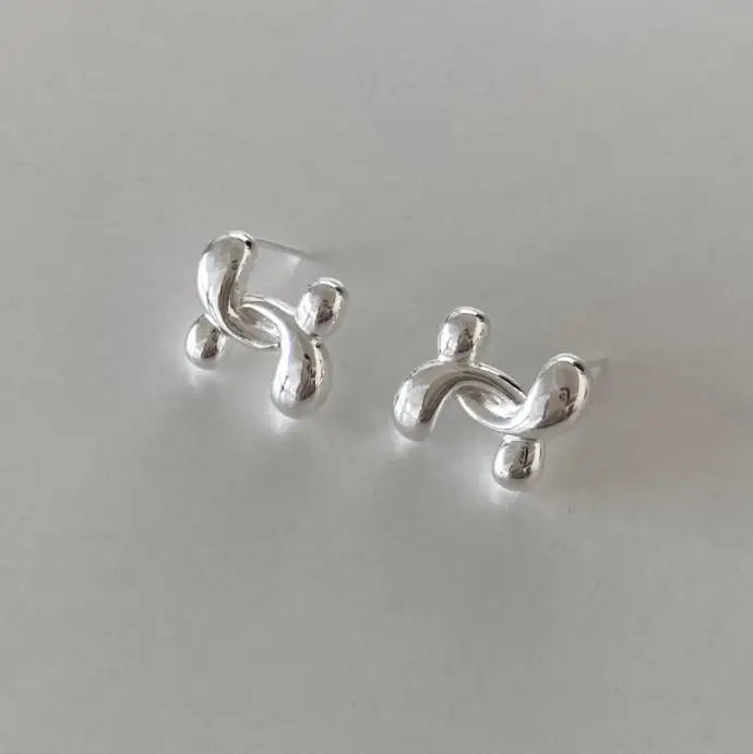 925 Silver Puppy Earrings 18k Plating