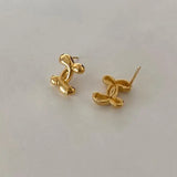 925 Silver Puppy Earrings 18k Plating