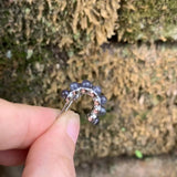 Cordierite/Iolite 925 Silver Stud Earrings for Women