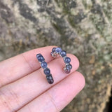 Cordierite/Iolite 925 Silver Stud Earrings for Women