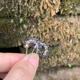 Cordierite/Iolite 925 Silver Stud Earrings for Women