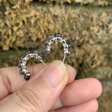 Cordierite/Iolite 925 Silver Stud Earrings for Women