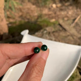Natural Malachite 925 Sterling Silver Stud Earrings Gift