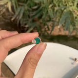 Natural Malachite 925 Sterling Silver Stud Earrings for women