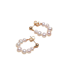 Natural Freshwater Pearl Earrings for Women Party Wedding