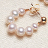 Natural Freshwater Pearl Earrings for Women Party Wedding