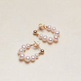 Natural Freshwater Pearl Earrings for Women Party Wedding
