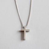 S925 Sterling Silver Cross Pendant Necklace Gift
