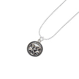 Vintage 925 Sterling Silver Dollar Coin Pendant Necklace