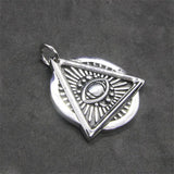 Stainless Steel All Seeing Eye Pendant Necklace