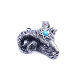 Polishing Goat Star Pendant Stainless Steel Pendant