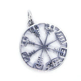 Round Hollow Pendant Stainless Steel Biker Pendant