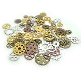 100g Mixed Metal Steam Punk Gears Jewelry Making Findings DIY Alloy Accessories