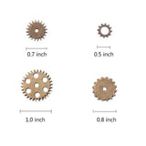 100g Mixed Metal Steam Punk Gears Jewelry Making Findings DIY Alloy Accessories