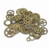 100g Mixed Metal Steam Punk Gears Jewelry Making Findings DIY Alloy Accessories