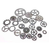 100g Mixed Metal Steam Punk Gears Jewelry Making Findings DIY Alloy Accessories