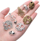 100g Antique Skulls-shaped Pendant Charms Alloys for Jewelry Making