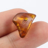 100g Acrylic Beads Irregular Amber Random Pattern 8mm Dia, 22mm x 11mm