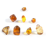 100g Acrylic Beads Irregular Amber Random Pattern 8mm Dia, 22mm x 11mm