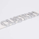 Rhinestone Choker Punk Bondage Fetish Name Collar Necklace
