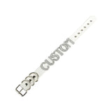 Rhinestone Choker Punk Bondage Fetish Name Collar Necklace