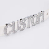 Rhinestone Choker Punk Bondage Fetish Name Collar Necklace