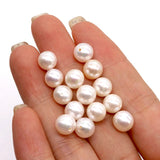 Natural Freshwater Pearls Beads Round Loose DIY Earrings Supplies