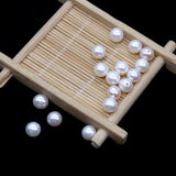 Natural Freshwater Pearls Beads Round Loose DIY Earrings Supplies