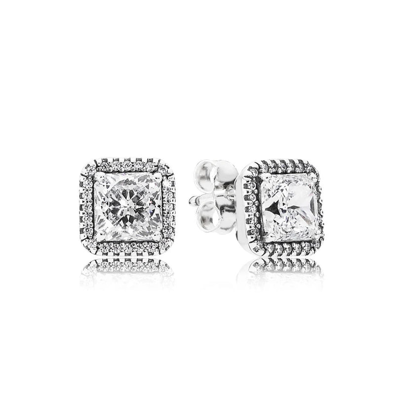 S925 Sterling Silver CZ Stud Earrings