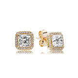 S925 Sterling Silver CZ Stud Earrings