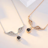 925 Silver Projection Necklace with Custom Name Memory Women Jewelry