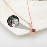 925 Silver Projection Necklace with Custom Name Memory Women Jewelry