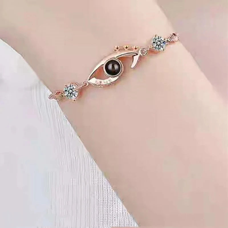 100 Languages I Love You Projection Bracelet Pendant Jewelry