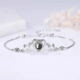 100 Languages I Love You Projection Bracelet Pendant Jewelry