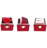 100 Languages I Love You Necklace with Rotating Rose - Romantic Jewelry Set