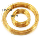 100 Memory Steel Wire 60-115mm for Jewelry Making DIY Beading