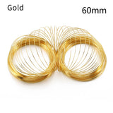 100 Memory Steel Wire 60-115mm for Jewelry Making DIY Beading