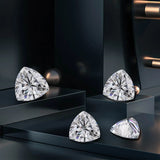 D VVS1 Moissanite Triangle Gem 0.1-5ct
