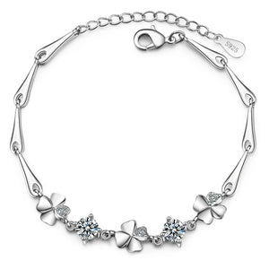 100% Moissanite D Diamond Tennis Charm Bracelet Silver 925