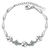 100% Moissanite D Diamond Tennis Charm Bracelet Silver 925