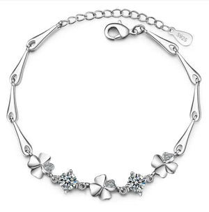 100% Moissanite D Diamond Tennis Charm Bracelet Silver 925