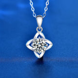 Moissanite Diamond Pendant 925 Silver Necklace Women Jewelry