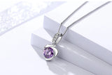 2CT Heart Cut Moissanite Necklace 925 Sterling Silver Solitaire Pendant