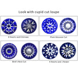 8H&A Moissanite Loose Stone D Color Plum Blossom Cut