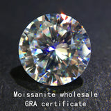 8H&A Moissanite Loose Stone D Color Plum Blossom Cut