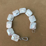 NATURE FRESHWATER Baroque PEARL BRACELET-rectangle pearl BRACELET