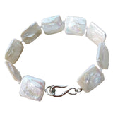 NATURE FRESHWATER Baroque PEARL BRACELET-rectangle pearl BRACELET