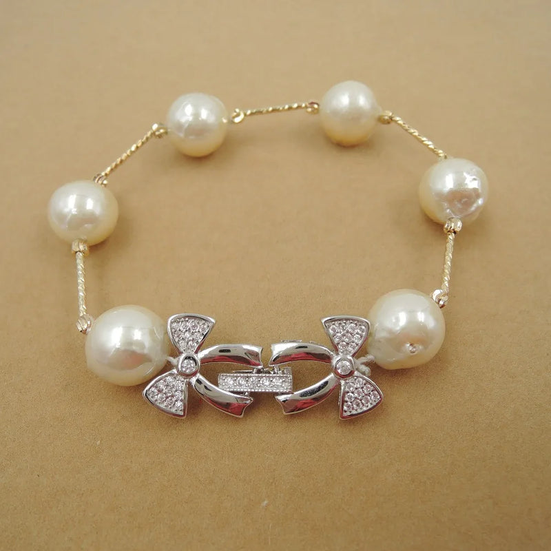 AAA Freshwater Pearl Bracelet-Baroque Shape